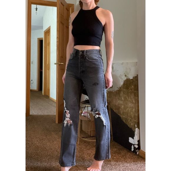 wild fable Denim - Wild Fable - Distressed Mom Jeans - Size 00
